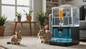 distributeur eau lapin